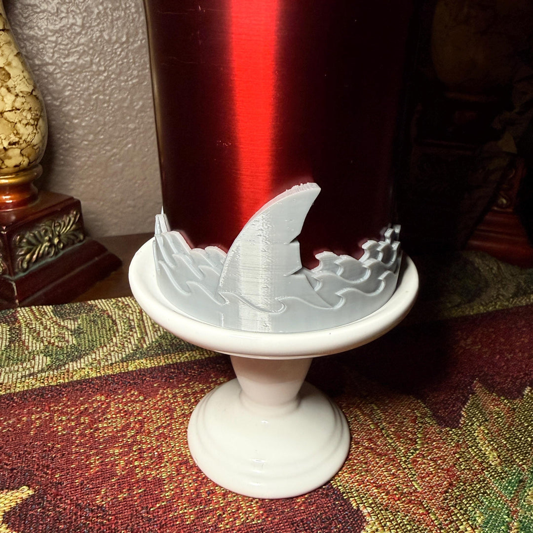 Shark Fin Tumbler Boot, halo or lid collar, fo Shark Week themed cups, Fit's Stanley HydroJug Coldest Tumblers and more, Protective Sleeve