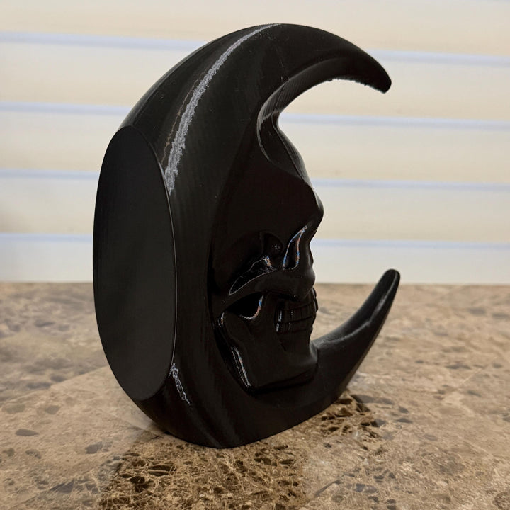 Gothic Skull Moon Bookends, Crescent Moon Book Holder Set, Dark Academia Bookshelf Decor, Gothic Home Library, Witchy Bookends, Halloween
