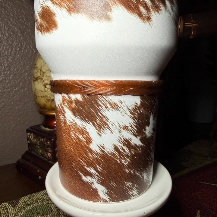 Braided Rope Tumbler Accessories, Boot, Halo and Bangle, Country Gold Horse Rodeo Cup Sleeve, fits Stanley, Coldest and HydroJug Tumblers