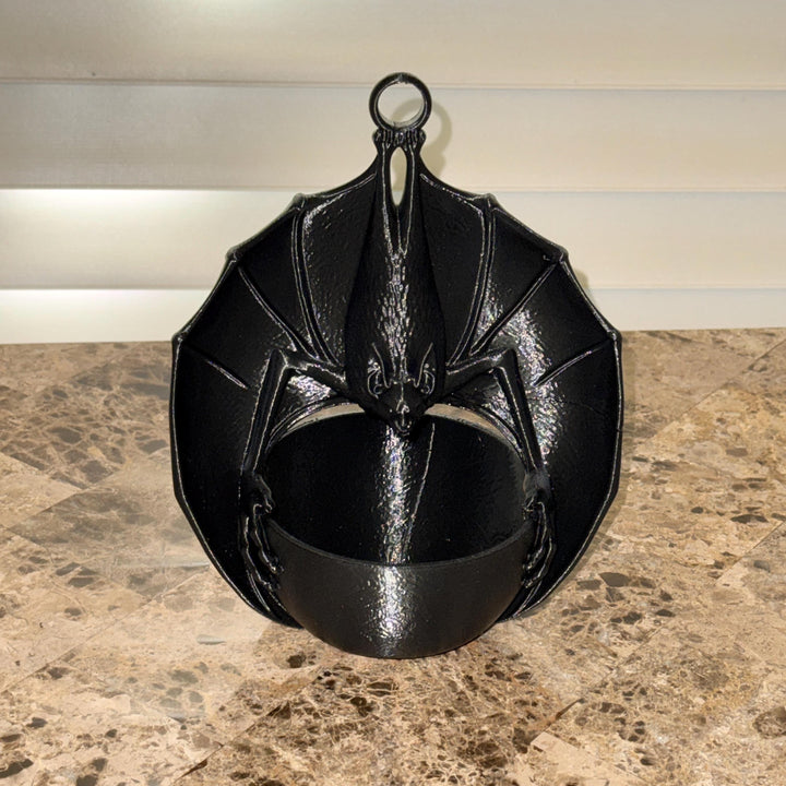 Hanging Bat Planter, Gothic Halloween 3D Printed Bat Flower Pot, Indoor & Outdoor Plant Hanger, Spooky Home Decor, Creepy Dark Aesthetic