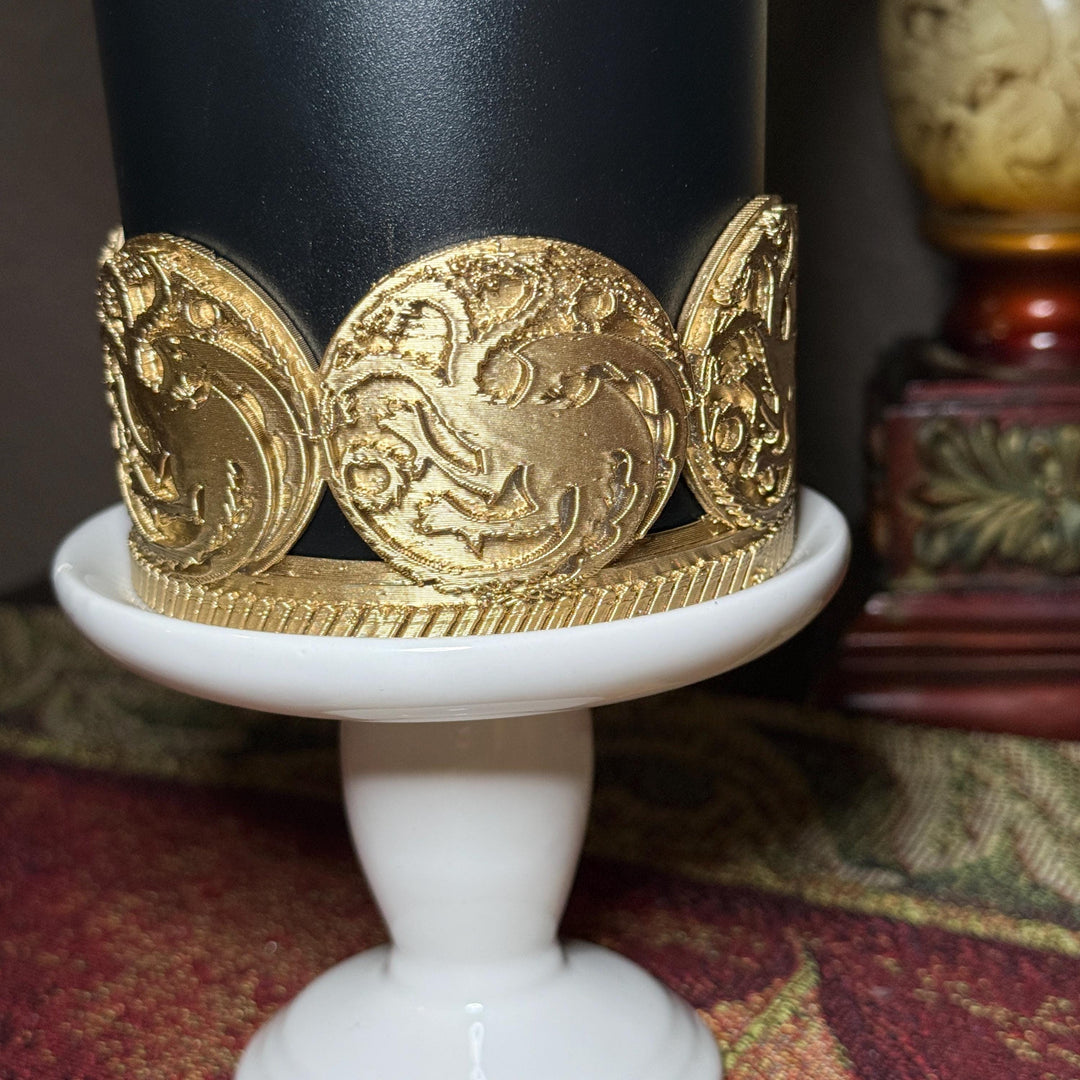 Dragon Crest Sigil Boot, HOTD GOT Tumbler Accessories, Fits Stanley, Coldest, Hydrojug and more, unique trending dragon crest gift