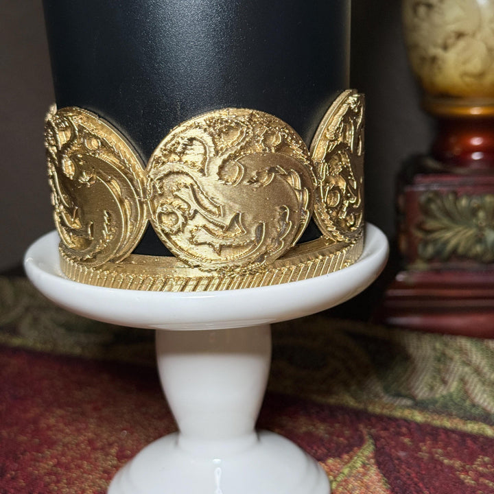 Dragon Crest Sigil Boot, HOTD GOT Tumbler Accessories, Fits Stanley, Coldest, Hydrojug and more, unique trending dragon crest gift
