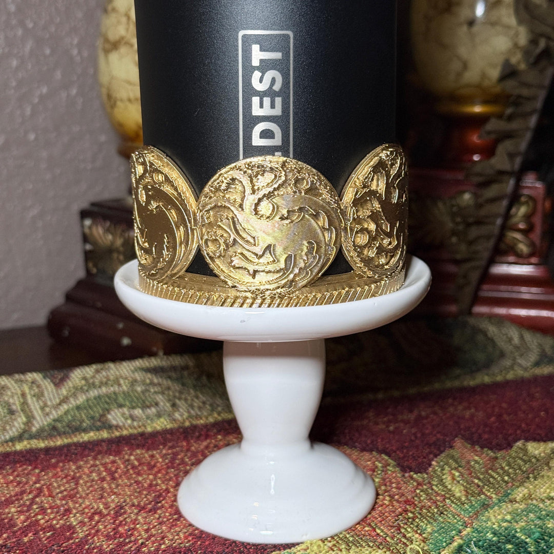 Dragon Crest Sigil Boot, HOTD GOT Tumbler Accessories, Fits Stanley, Coldest, Hydrojug and more, unique trending dragon crest gift