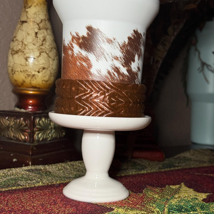 Braided Rope Tumbler Accessories, Boot, Halo and Bangle, Country Gold Horse Rodeo Cup Sleeve, fits Stanley, Coldest and HydroJug Tumblers