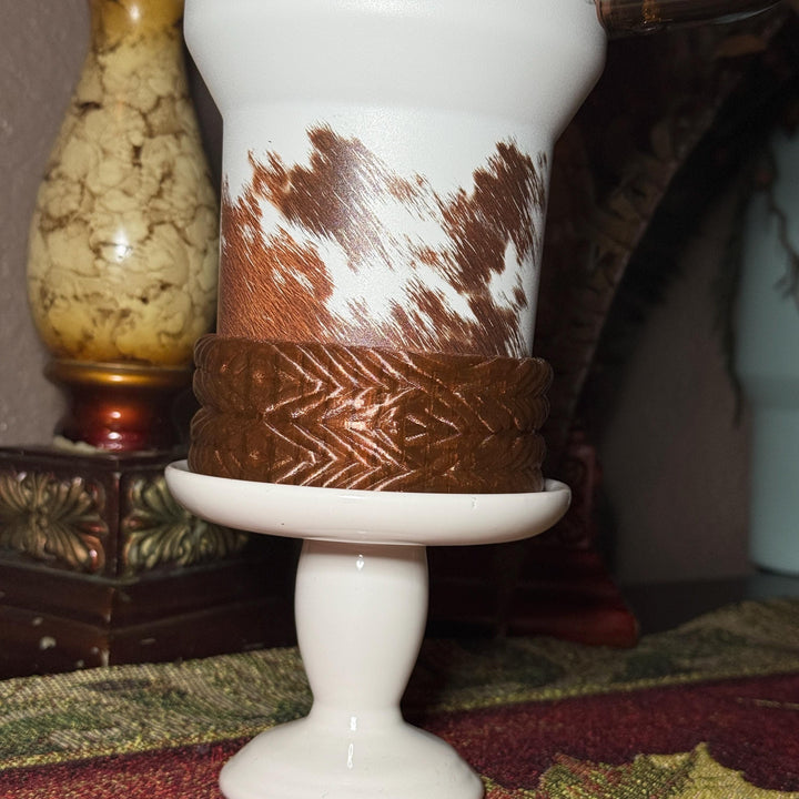Braided Rope Tumbler Accessories, Boot, Halo and Bangle, Country Gold Horse Rodeo Cup Sleeve, fits Stanley, Coldest and HydroJug Tumblers