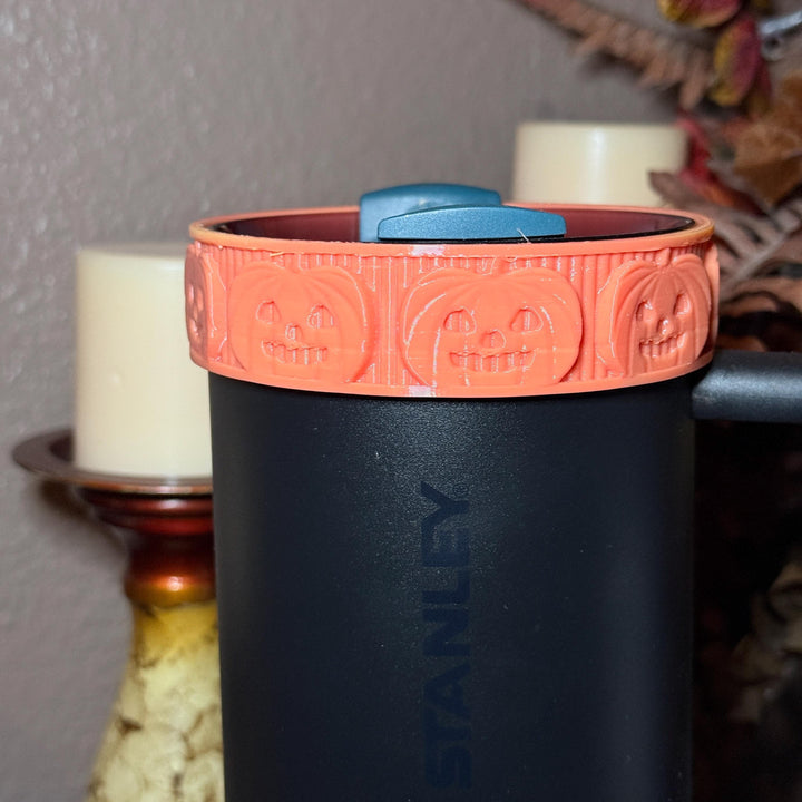 Fall Harvest Pumpkin Tumbler Boot, Orange color-changing Halloween Tumbler Sleeve, Festive Tumbler Accessories for 30 and 40 oz Tumblers