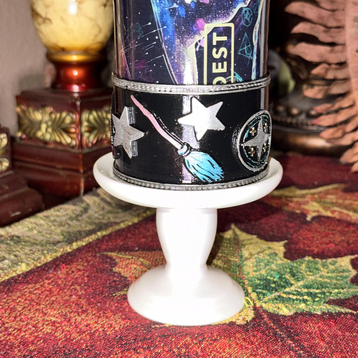 Wizarding Skies Wizard Broom Moon Stars Tumbler boot for Coldest and Stanley Tumblers, unique gift accessories
