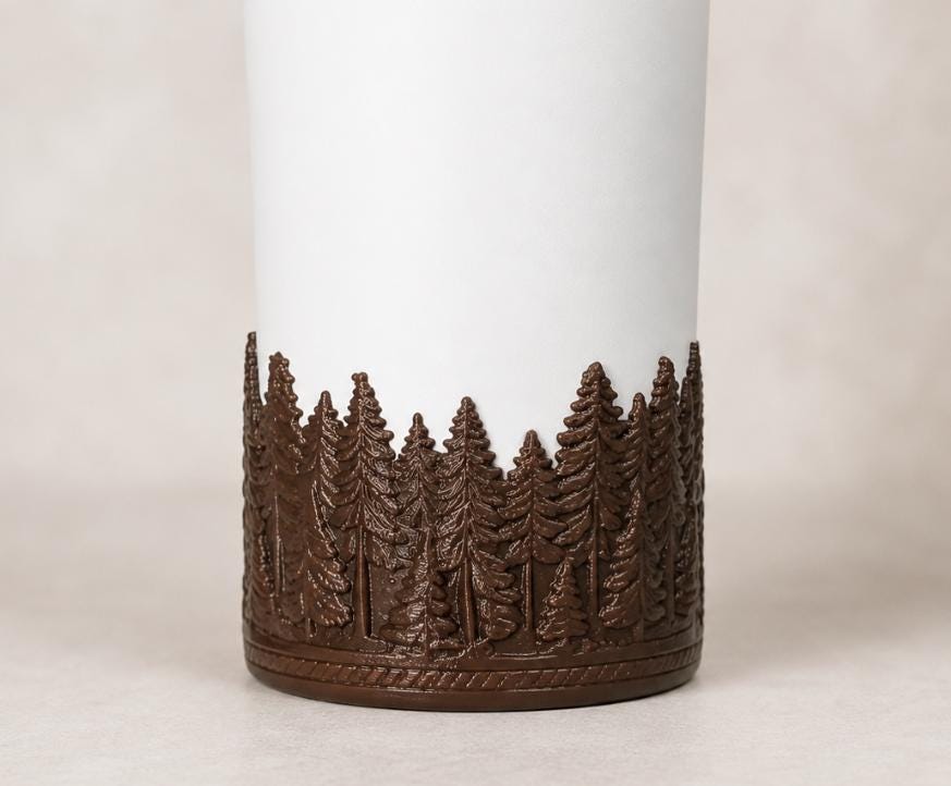 Pine Tree Tumbler Boot, Unique Gift, Hydrojug, Stanley,Coldest, Ice Shaker and others, green white brown blue, Christmas tree