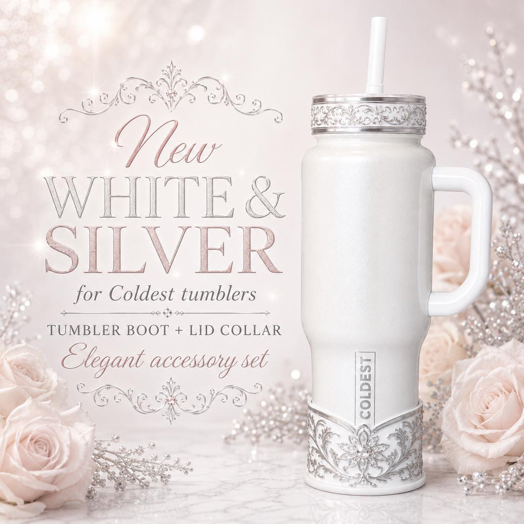 Elegant Pink and Silver Fancy Lace Tumbler Boot, Halo or lid collar Accessory Collection for tumblers, Stanley and Coldest accessories