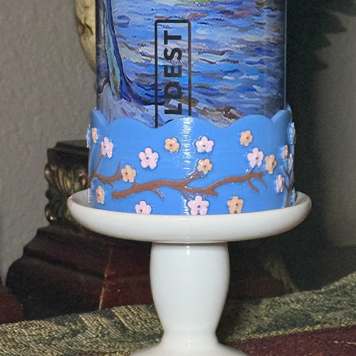 Cherry Blossom Tumbler Boot, Pink Peach Tree, Spring Floral Flower, fits Stanley, Coldest, HydroJug Owala and more.
