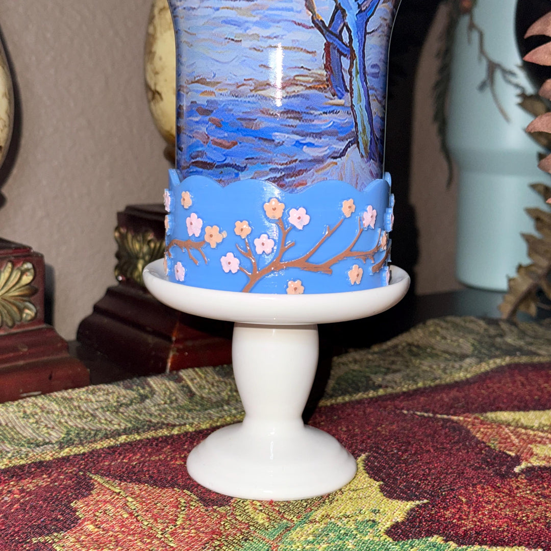 Cherry Blossom Tumbler Boot, Pink Peach Tree, Spring Floral Flower, fits Stanley, Coldest, HydroJug Owala and more.
