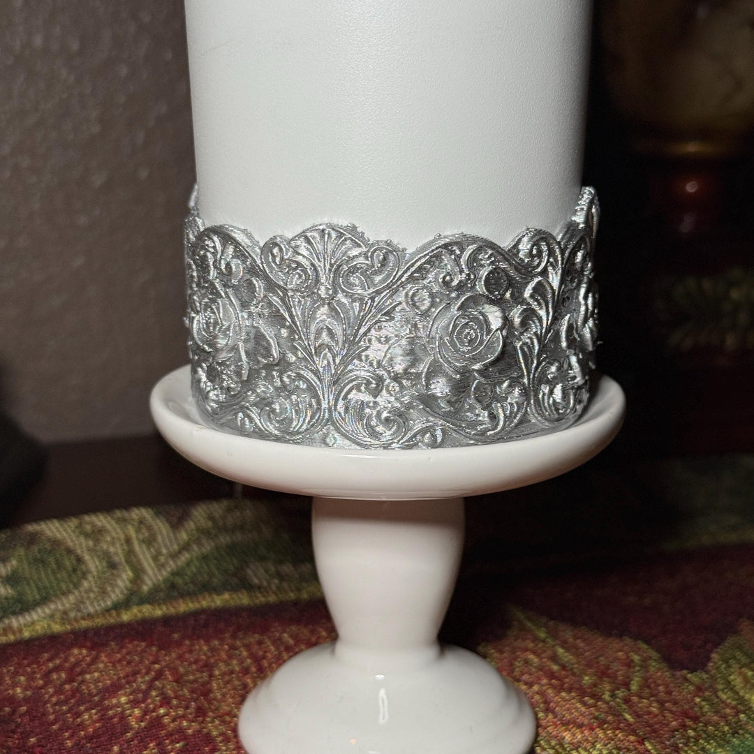 Silver Detailed Rose Tumbler Boot, Tumbler Boot Sleeve, Princess Rose, Fit's Stanley Tumblers, Protective Sleeve