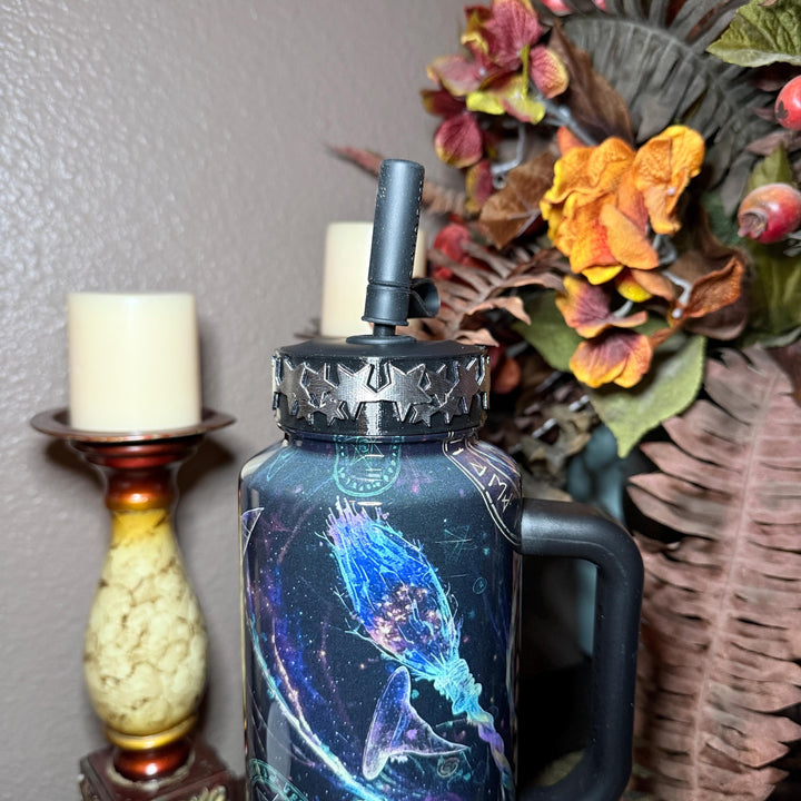 Wizarding Skies Wizard Broom Moon Stars Tumbler boot for Coldest and Stanley Tumblers, unique gift accessories
