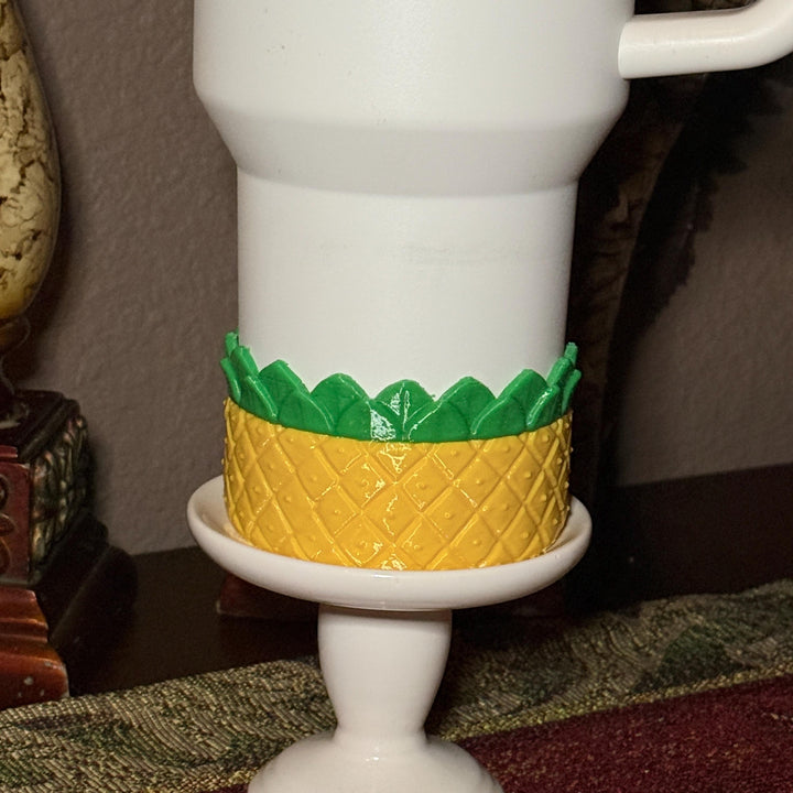 Tropical Pineapple Tumbler Boot, Unique Gift for Stanley and other tumblers, fits Farm Rio Painted Bananas
