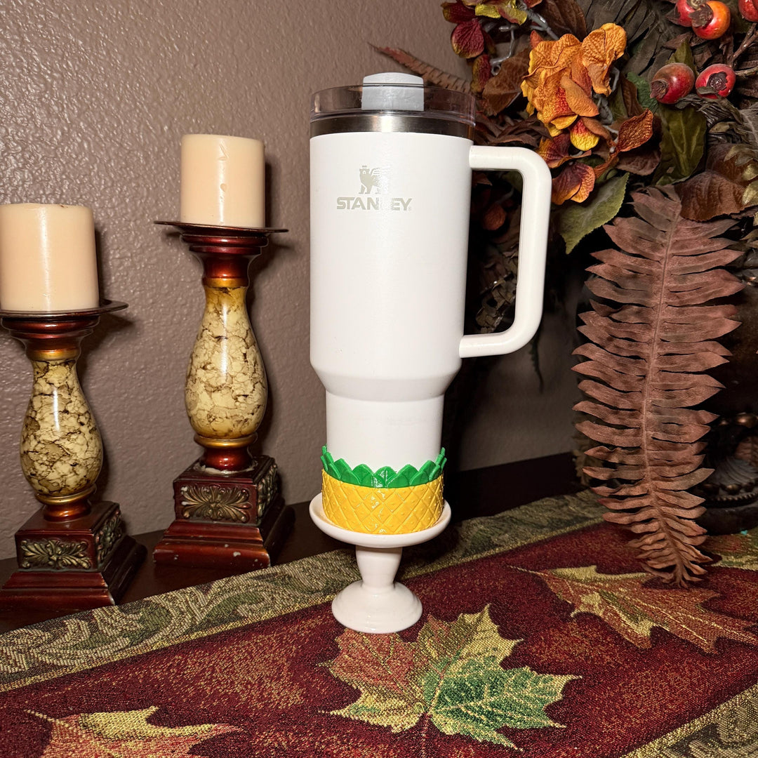 Tropical Pineapple Tumbler Boot, Unique Gift for Stanley and other tumblers, fits Farm Rio Painted Bananas