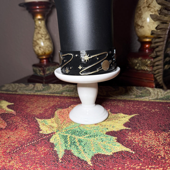 Celestial Sun Moon Plantes Tumbler Boot, black with gold accents, Coldest Big Bang, Fit's Stanley and Coldest Tumblers, Protective Sleeve