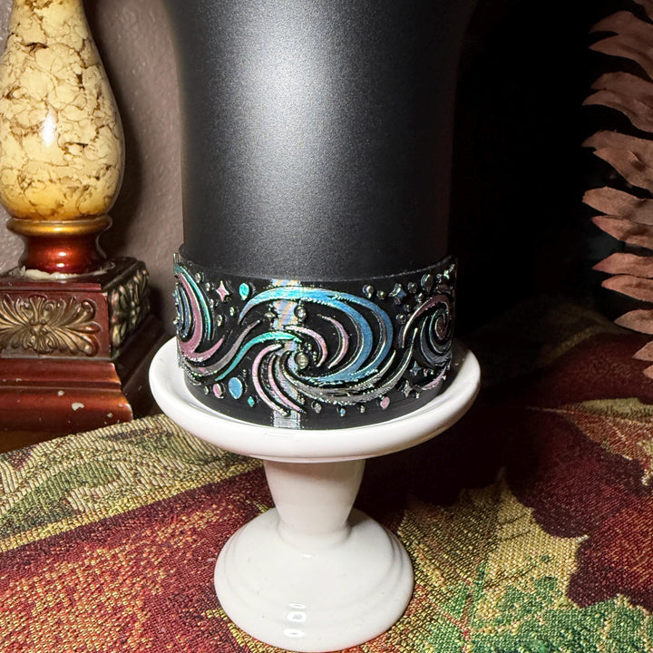 Moonlight Space Exploration Tumbler Boot, Cup Boot Sleeve, fits your Tumblers, hand painted, Unique Gift