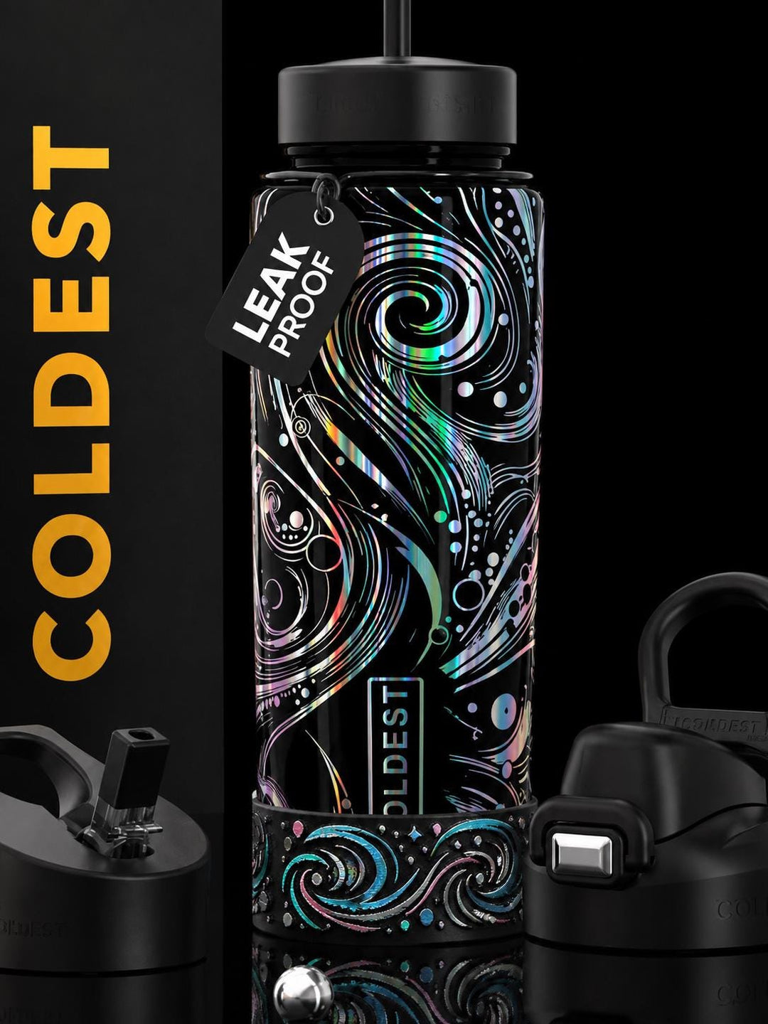 Moonlight Space Exploration Tumbler Boot, Cup Boot Sleeve, fits your Tumblers, hand painted, Unique Gift