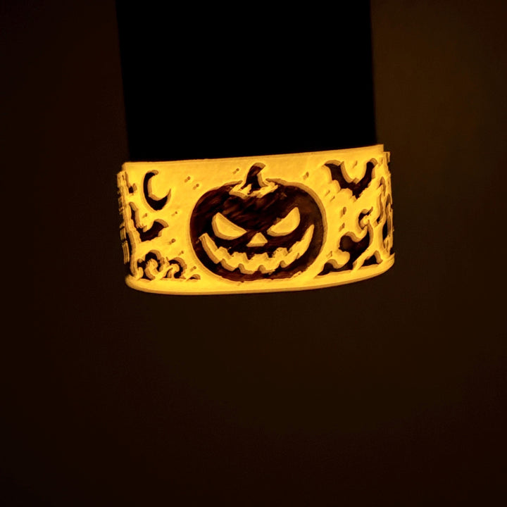 Glow in the Dark Orange Black Halloween Pumpkin Tumbler Boot, Halloween Tumbler Sleeve, Accessories for Stanley Coldest, Unique Gift