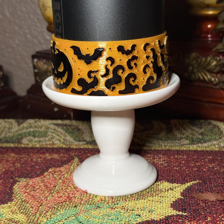 Glow in the Dark Orange Black Halloween Pumpkin Tumbler Boot, Halloween Tumbler Sleeve, Accessories for Stanley Coldest, Unique Gift