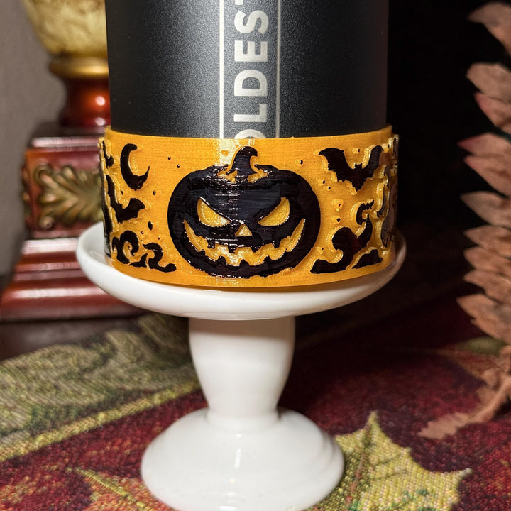 Glow in the Dark Orange Black Halloween Pumpkin Tumbler Boot, Halloween Tumbler Sleeve, Accessories for Stanley Coldest, Unique Gift