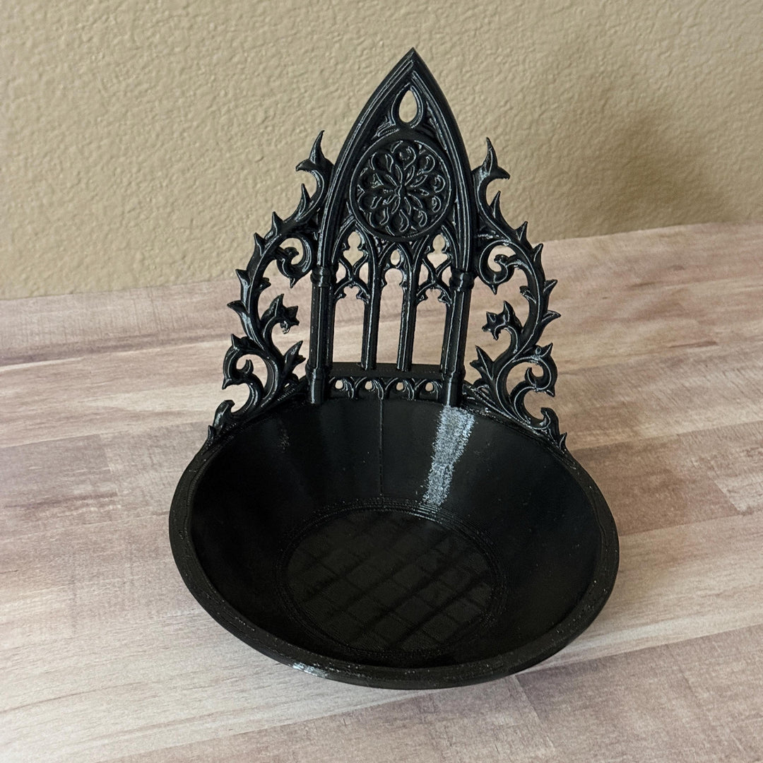 Gothic Cathedral Trinket Bowl, Jewelry Dish, Dark Academia Decor, Gothic Organizer, 3D Printed Home Decor, Witchy Gift
