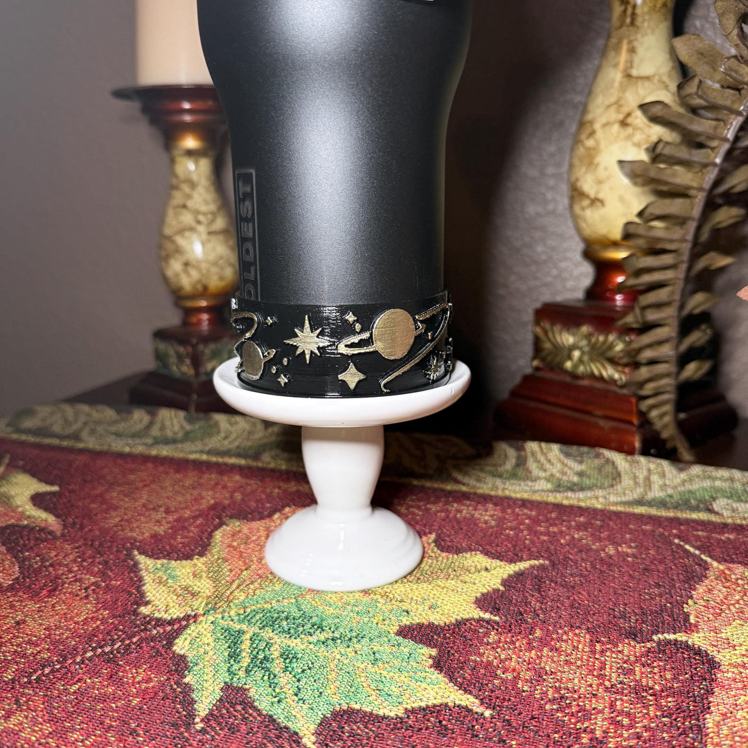 Celestial Sun Moon Plantes Tumbler Boot, black with gold accents, Coldest Big Bang, Fit's Stanley and Coldest Tumblers, Protective Sleeve