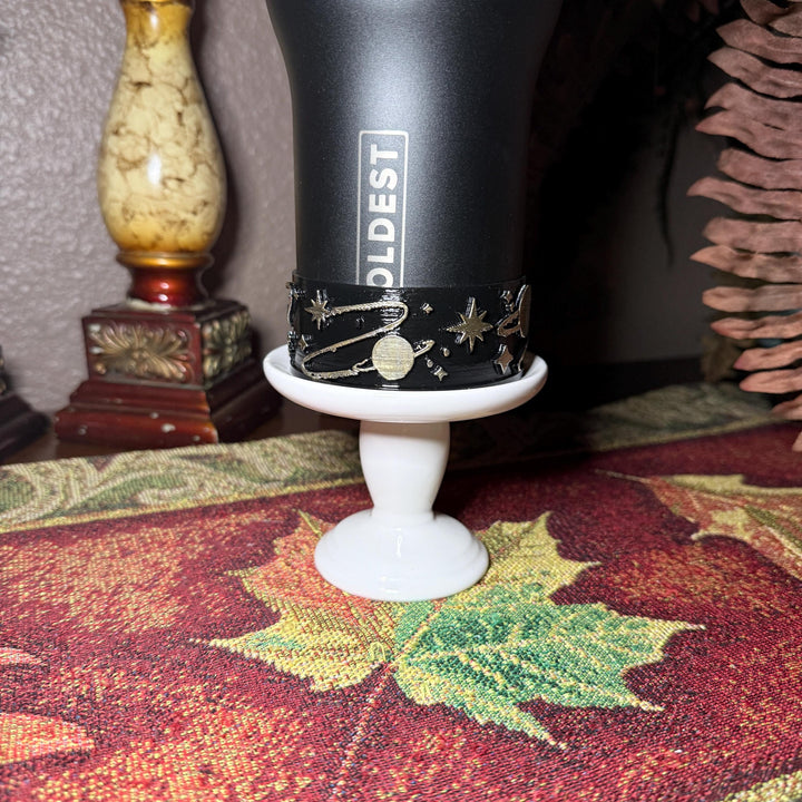 Celestial Sun Moon Plantes Tumbler Boot, black with gold accents, Coldest Big Bang, Fit's Stanley and Coldest Tumblers, Protective Sleeve