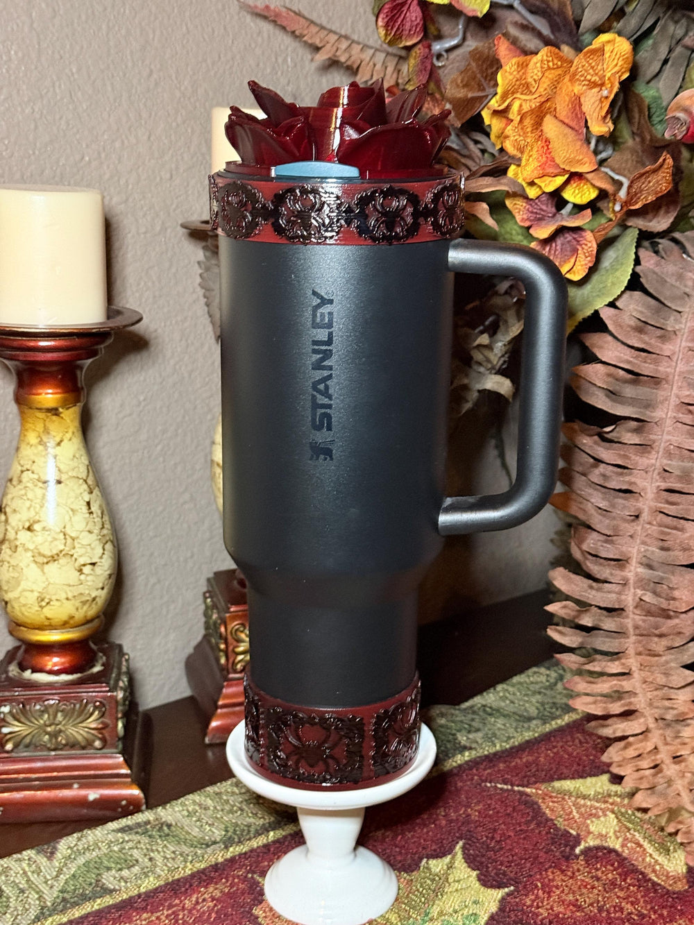 Bordeaux Lace, Fits 30 40 oz Stanley Unique Gift