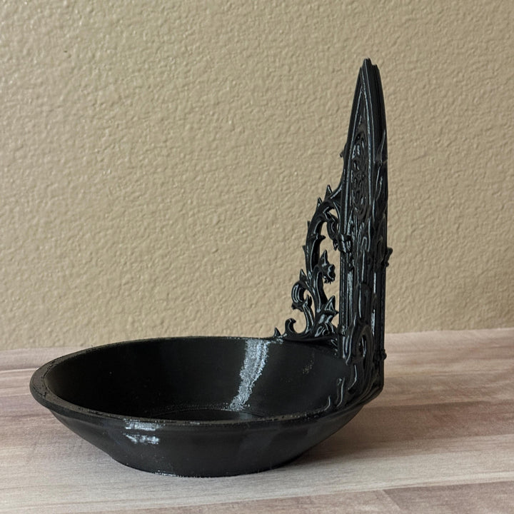 Gothic Cathedral Trinket Bowl, Jewelry Dish, Dark Academia Decor, Gothic Organizer, 3D Printed Home Decor, Witchy Gift