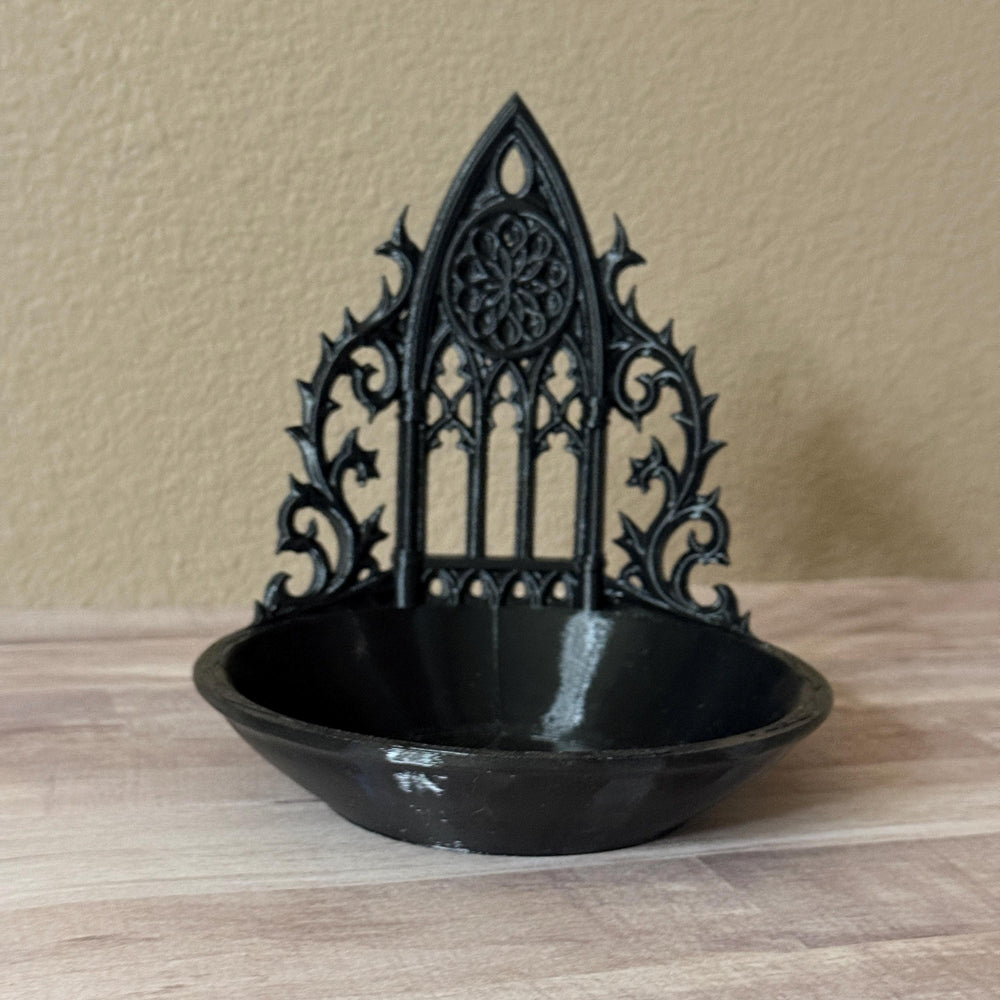 Gothic Cathedral Trinket Bowl, Jewelry Dish, Dark Academia Decor, Gothic Organizer, 3D Printed Home Decor, Witchy Gift