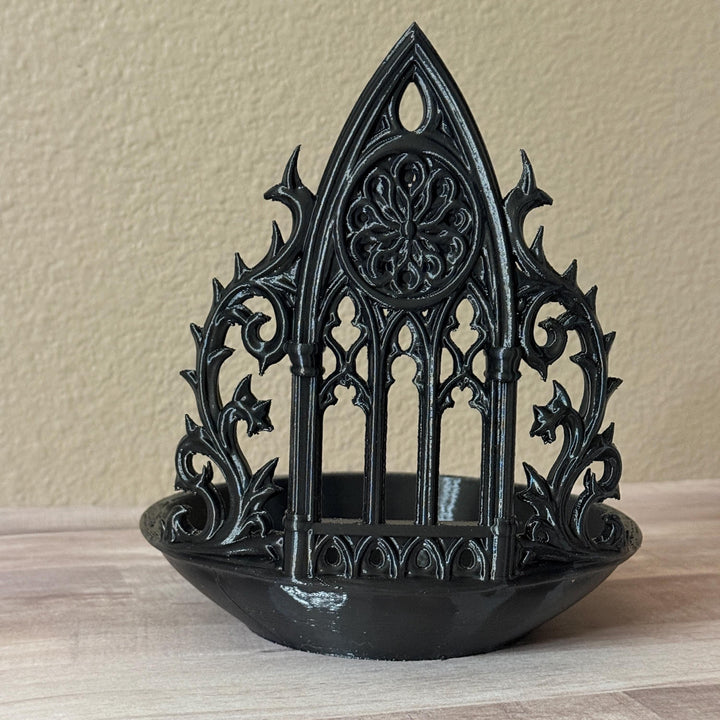Gothic Cathedral Trinket Bowl, Jewelry Dish, Dark Academia Decor, Gothic Organizer, 3D Printed Home Decor, Witchy Gift