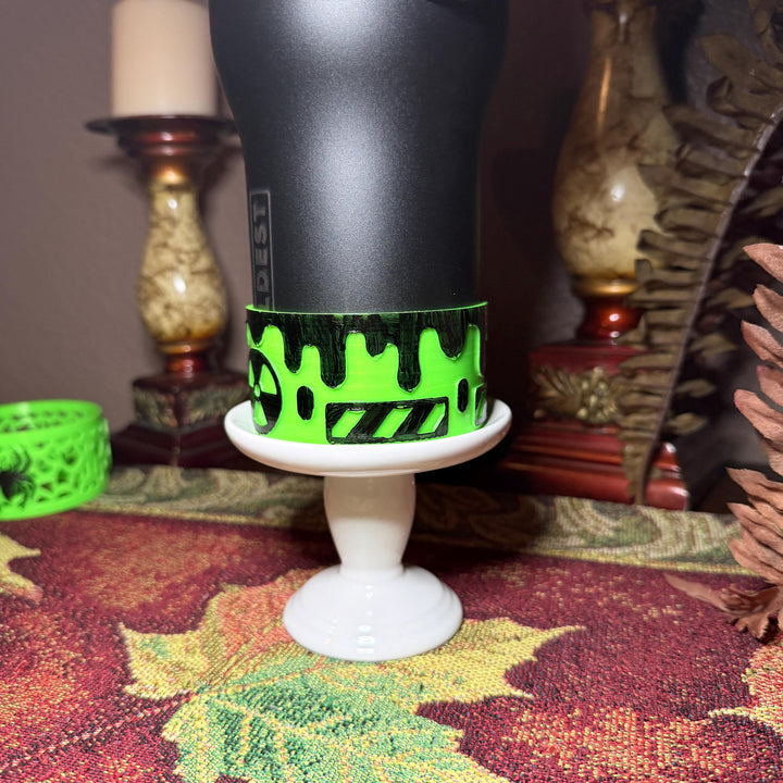 Radioactive Fallout Tumbler Boot, Cup Accessory, Neon Green or Glow in the Dark Green Sleeve, for Coldest and Stanley tumblers