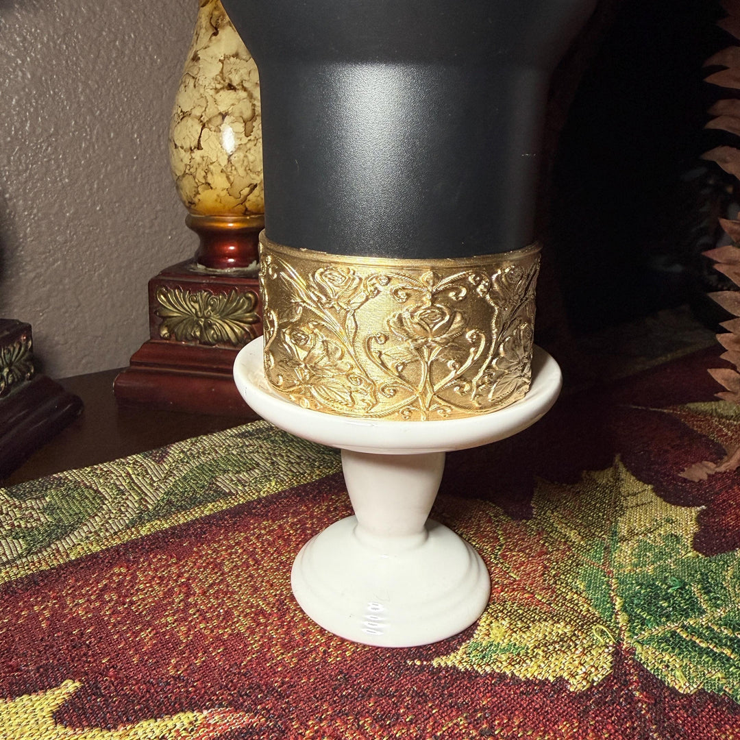 Gold or Silver Flower Scroll Embossed Rose Tumbler Boot, Tumbler Boot Sleeve, Princess, Fit's Stanley or Coldest Tumblers, Protective Sleeve