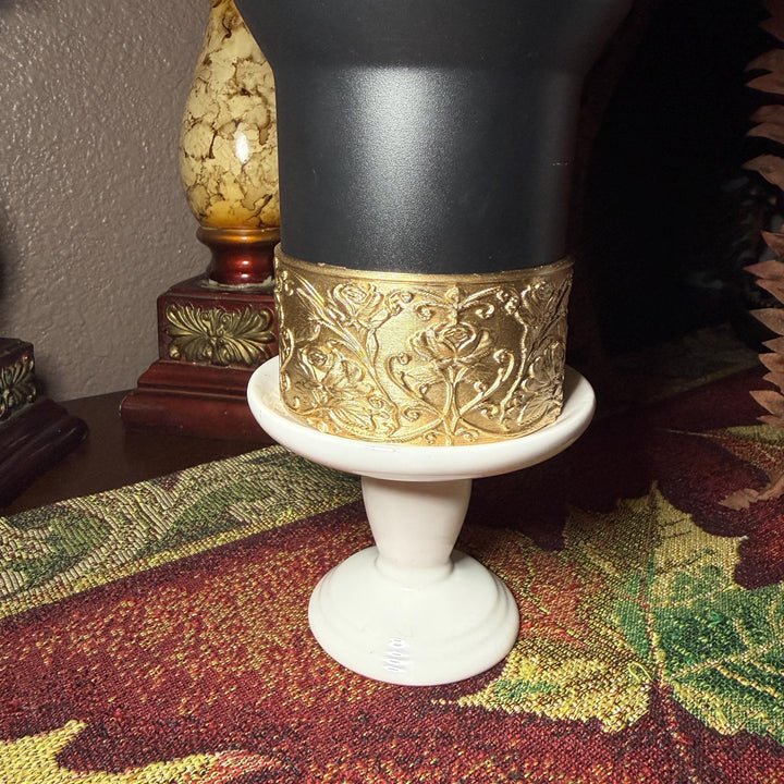 Gold or Silver Flower Scroll Embossed Rose Tumbler Boot, Tumbler Boot Sleeve, Princess, Fit's Stanley or Coldest Tumblers, Protective Sleeve