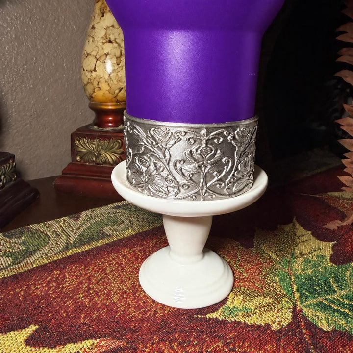 Gold or Silver Flower Scroll Embossed Rose Tumbler Boot, Tumbler Boot Sleeve, Princess, Fit's Stanley or Coldest Tumblers, Protective Sleeve
