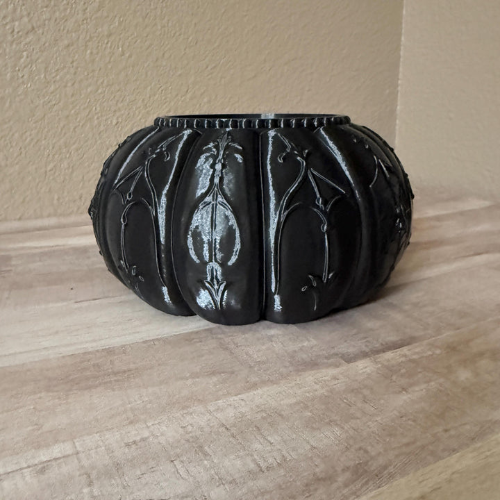 Spider Web Candle Holder, Gothic Black 3D Printed Halloween Decor, Witchy Vibes