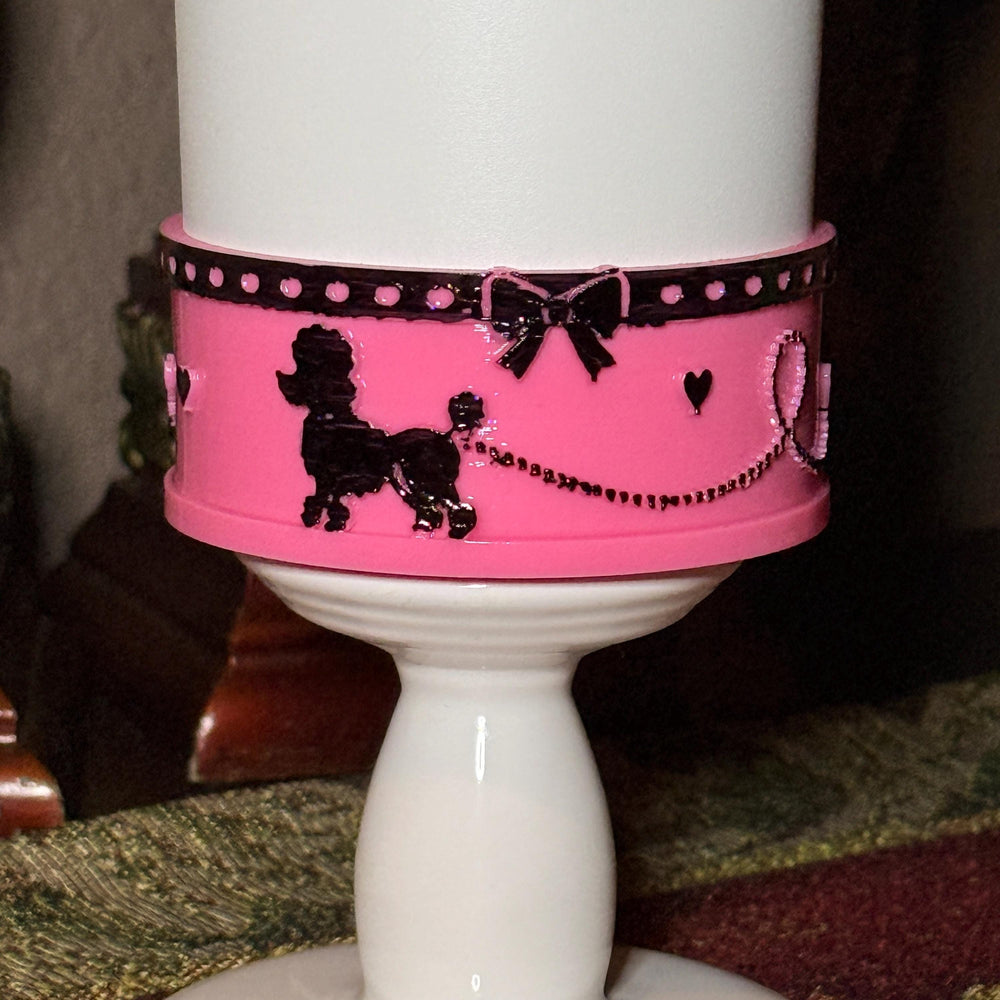 Poodle Skirt Tumbler Boot, Polka Dot, 1950s Sock Hop Cup Accessory, Retro Poodle Tumbler Bottom, Rockabilly Cup Boot, 50s Inspired Gift
