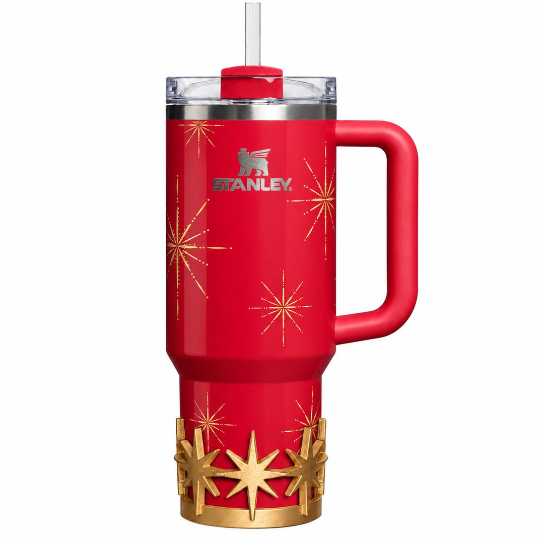 Gold Starburst Tumbler Boot or toppers, star boot sleeve, Stanley Tumbler Accessories, Flamingo Carmine Plum Pine Winter Radiance