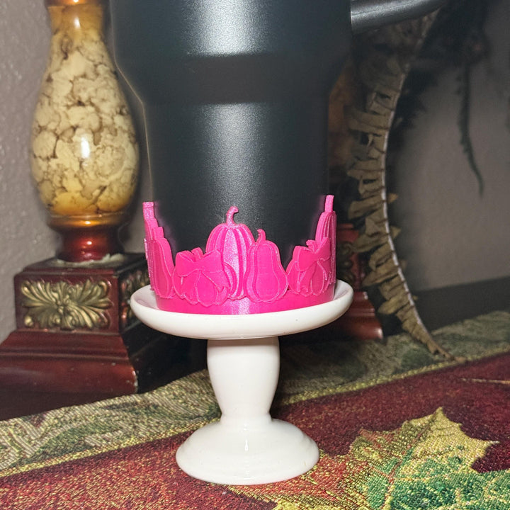 Pink Punch Fall Harvest Pumpkin Tumbler Boot, Halloween Tumbler Sleeve, Festive Tumbler Accessories for 30 and 40 oz Tumblers