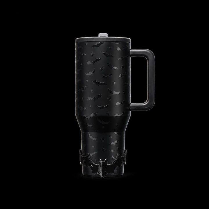 Midnight Bats Glow in the Dark or Black Bat Tumbler boot or bangle, for Stanley or HydroJug Tumblers, unique gift Halloween accessories