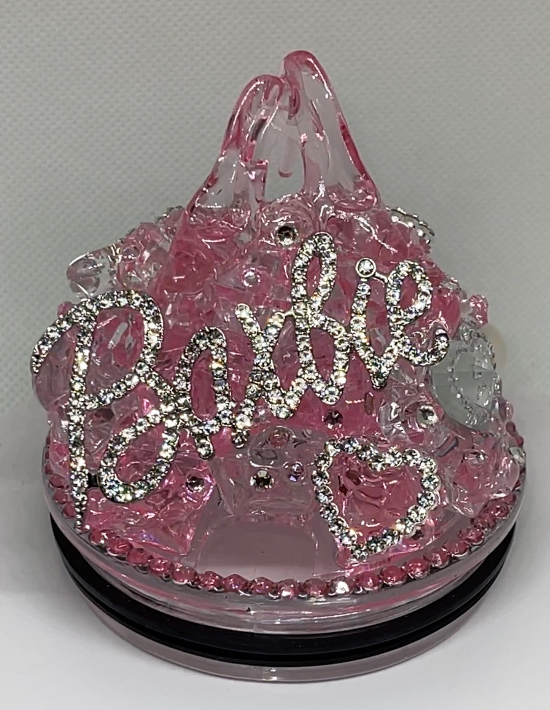 Pink Princess Rhinestone Pink Princess Barb Rhinestone Tumbler Topper, Rhinestone Tumbler Toppe ...