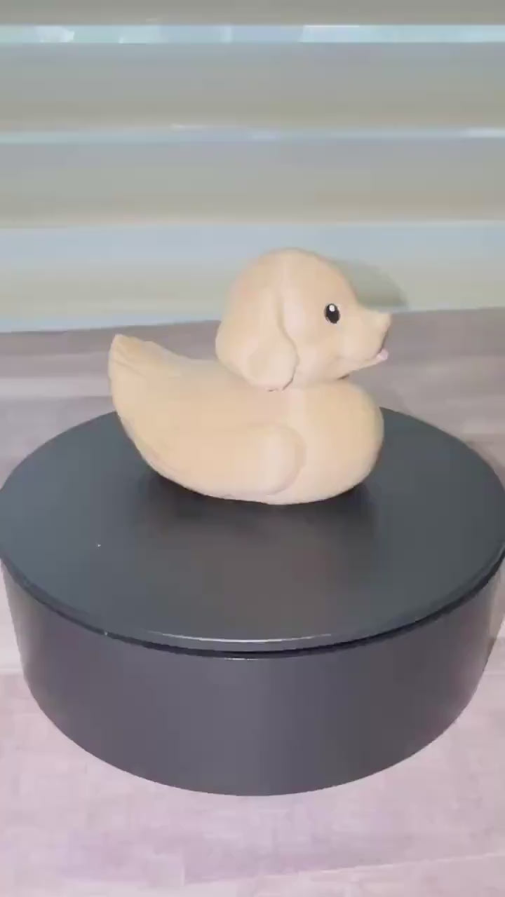 Golden Retriever Puppy Duck, 3D Printed Ducking Gift, Cute Dog Dashboard Buddy, Puppy Lover Gift,  Car Decor, Dog Lover Collectible