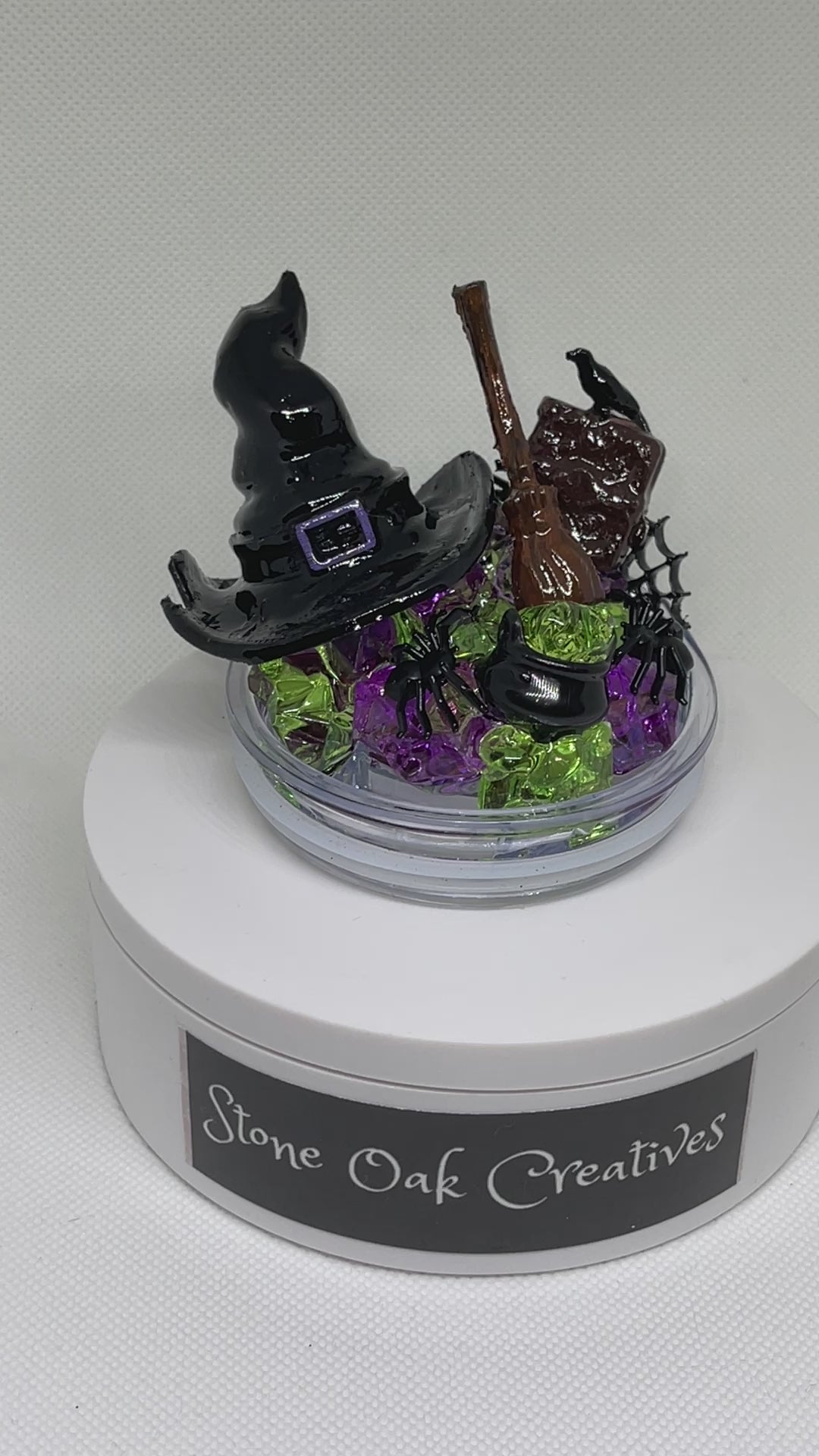 Halloween Witch Tumbler Topper, Halloween tumbler lid, Halloween gift, 3D Decorative Lid - HOT SELLER, unique gift