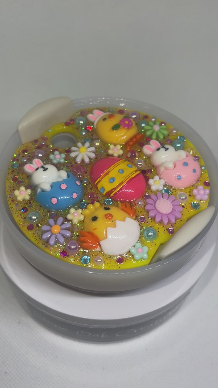 Easter Duck Tumbler Topper, 40 oz tumbler topper, Easter themed tumbler topper, 3D Decorative Lid Attachment