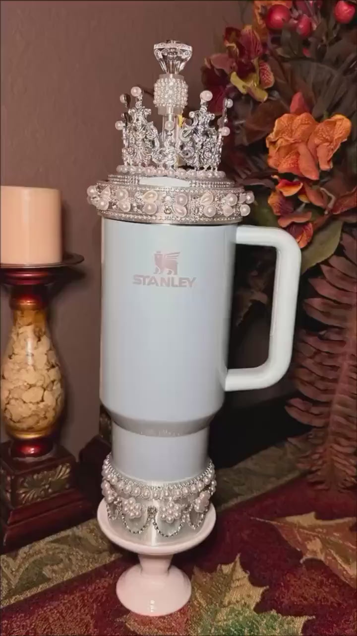 Diamonds and Pearls Collection 1 - Fancy Rhinestone Royal Princess Collection for Stanley tumblers, crown topper, halo, boot or straw topper