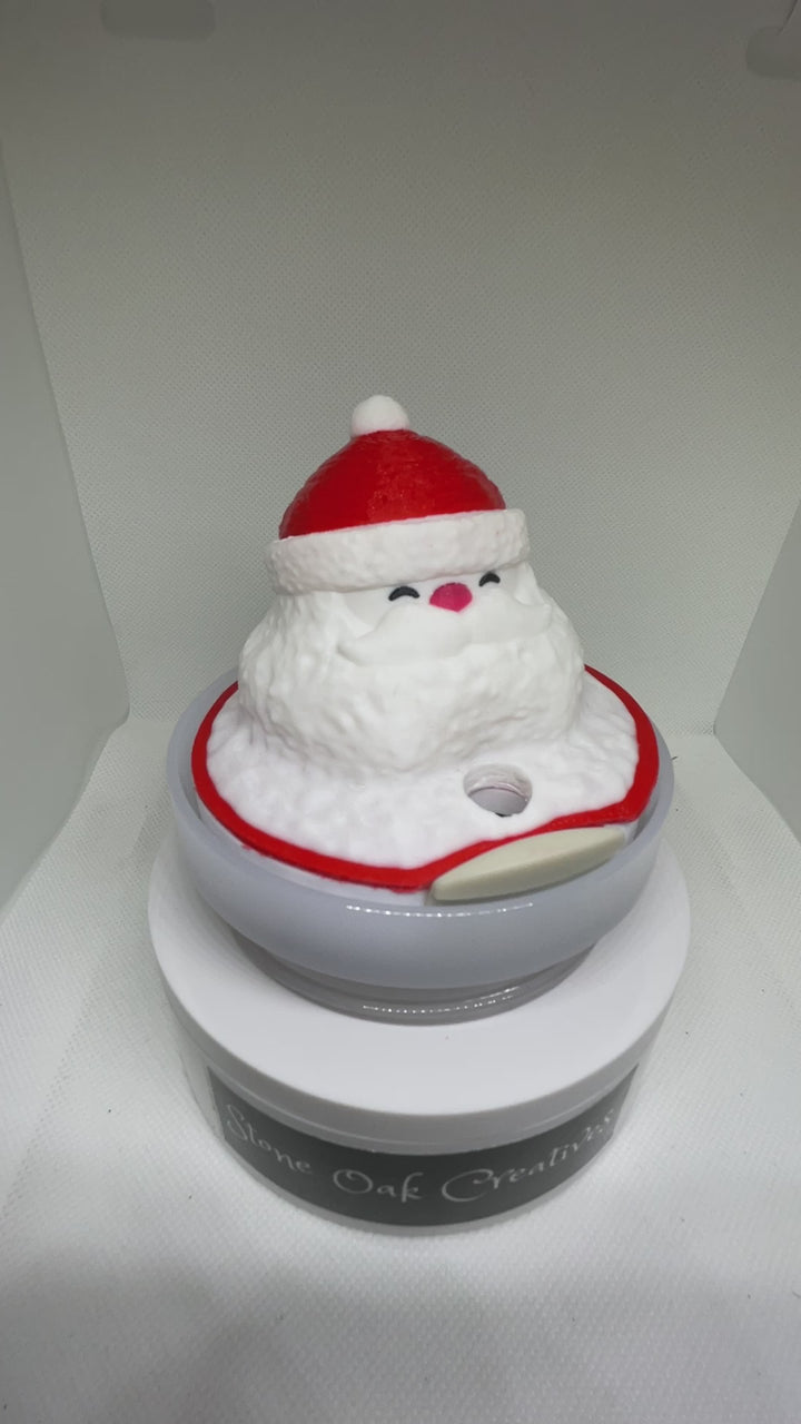 40 oz 3D Santa Tumbler Topper, 40 oz Christmas tumbler topper, 3D Christmas Topper