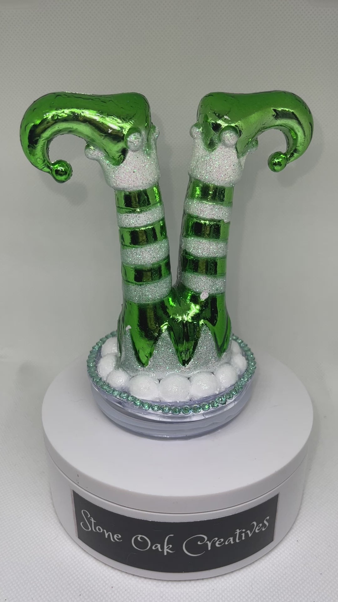 Christmas elf tumbler topper, Elf Tumbler lid, 3D Decorative Lid
