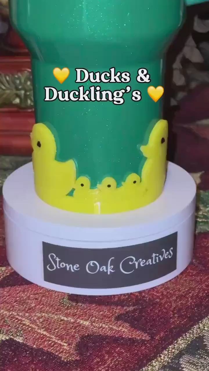 Duck and Ducklings Tumbler Boot, Cup Sleeve, Pastel Easter Spring Summer, Fit's Stanley Coldest HydroJug Tumblers, Protective Sleeve