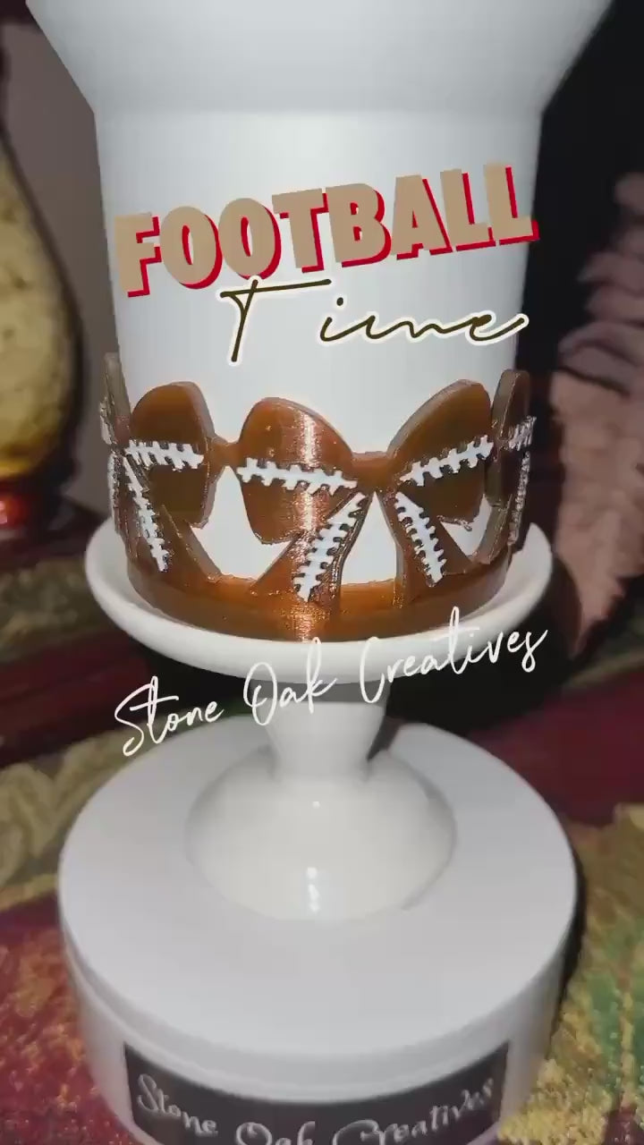 Football Bow Tumbler Boot, Straw topper buddy or slider, Sports Accessories,  Protective Sleeve, Fit's Stanley and otherTumblers, HOT SELLER